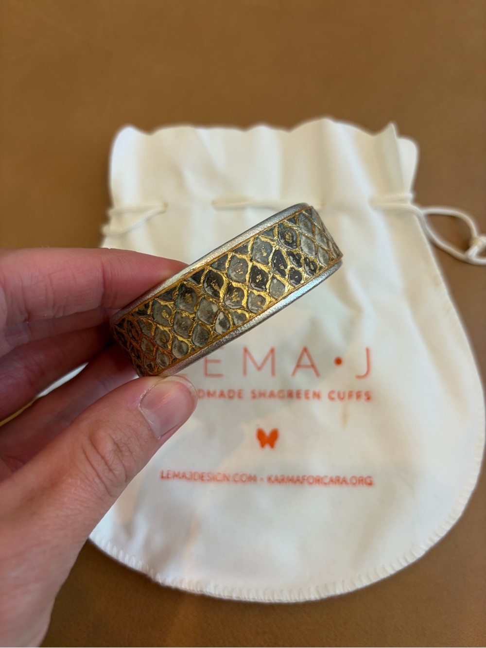 Cashmere Python Lema J cuff - Picture 3 of 5